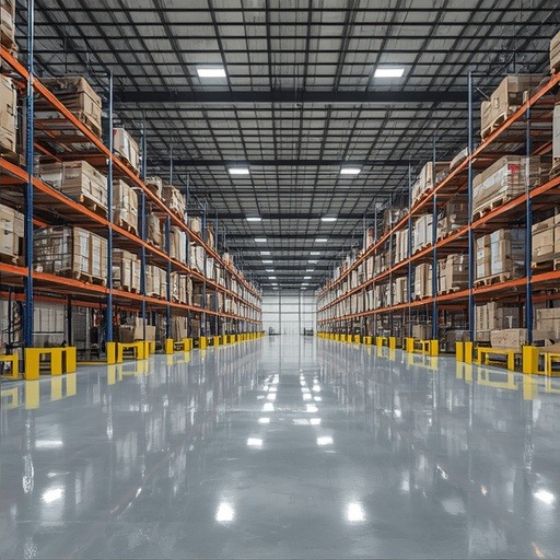Sol epoxy pour entrepôts et logistique