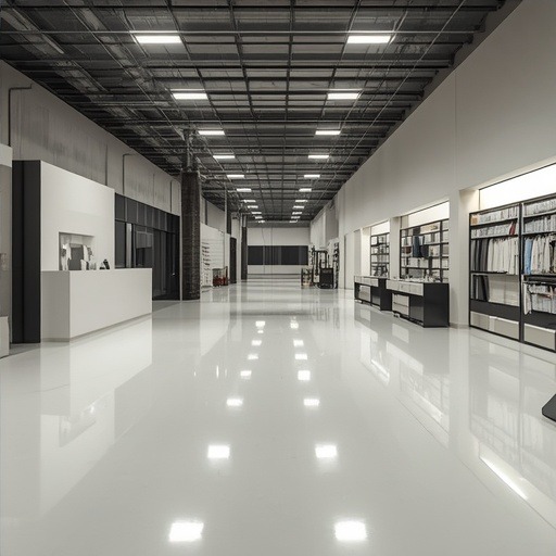 Sol epoxy pour showrooms et commerces