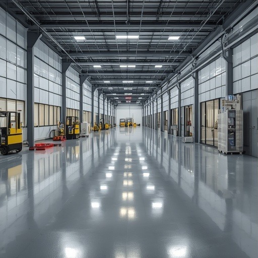 Sol epoxy pour usines et industrie